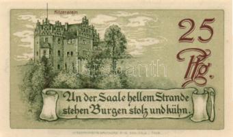 Német Birodalom/Weimari Köztársaság/Saalfeld 1921. 10Pf, 25Pf, 50Pf, 3klf teljes sor T:I