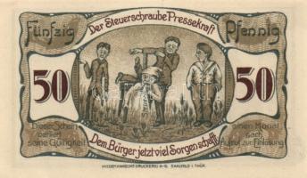 Német Birodalom/Weimari Köztársaság/Saalfeld 1921. 10Pf, 25Pf, 50Pf, 3klf teljes sor T:I