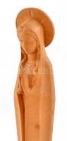 Imádkozó Szűz Mária. Faragott fa szobor. 28 cm