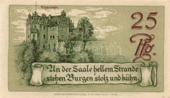 Német Birodalom/Weimari Köztársaság/Saalfeld 1921. 10Pf, 25Pf, 50Pf, 3klf teljes sor T:I