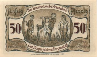 Német Birodalom/Weimari Köztársaság/Saalfeld 1921. 10Pf, 25Pf, 50Pf, 3klf teljes sor T:I