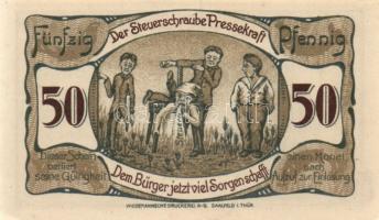 Német Birodalom/Weimari Köztársaság/Saalfeld 1921. 10Pf, 25Pf, 50Pf, 3klf teljes sor T:I