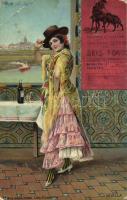 1919 Sevilla, Tipos Andaluces, Una Flamenca / Flamenco dancer, Andalusian folklore (EK)