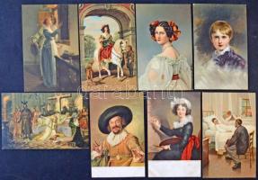 67 db Stengel festmény képeslap ritkákkal / 67 Stengel painting reproduction cards with better ones