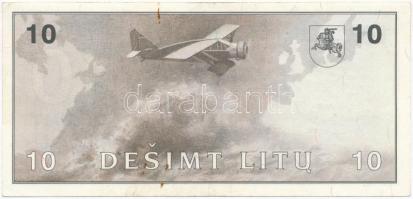 Litvánia 1991. 10L T:II- 
Lithuania 1991. 10 Litu C:VF
Krause KM#47