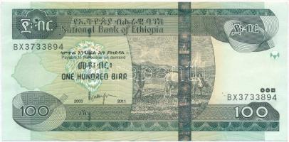 Etiópia 2011. 100B T:I  Ethiopia 2011. 100 Birr C:UNC
