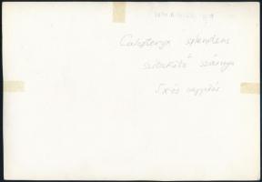 cca 1935 Kinszki Imre (1901-1945) budapesti fotóművész aláírással jelzett vintage fotóművészeti alko...