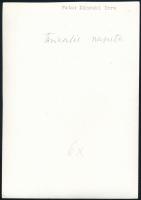 cca 1934 Kinszki Imre (1901-1945) budapesti fotóművész feliratozott vintage fotóművészeti alkotása (...