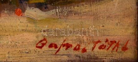 Bajnai Tóth Lajos (1887-1964): Piac. Olaj, karton, jelzett, keretben, 30×39 cm