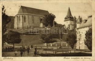 1927 Miskolc, Avasi templom és torony. Kiadja Ferenczi B. (EK)