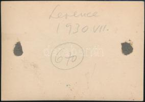 1930. július, Kinszki Imre (1901-1945) budapesti fotóművész hagyatékából, a szerző által feliratozot...