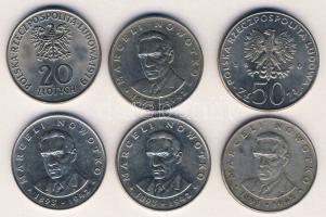 Lengyelország 1976. 20Zl "Nowotko" (4x) + 1979. 20Zl "Nemzetközi Gyermekév" + 1980. 50Zl "I.Boleszláv" T:1/2,2