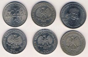 Lengyelország 1976. 20Zl "Nowotko" (4x) + 1979. 20Zl "Nemzetközi Gyermekév" + 19...