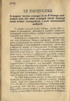 1869 1865-1867. évi törvények gyűjteménye. Benne a kiegyezés teljes szövege (gerinc sérült)