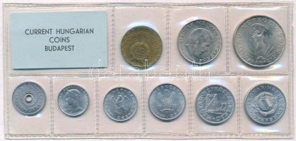 1973. 2f-10Ft (9xklf) érmés forgalmi sor fóliatokban T:1 patina Adamo FO6