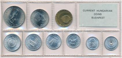 1981. 2f-10Ft (9xklf) érmés forgalmi sor fóliatokban T:1 Adamo FO14