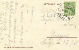 1913 Ráckeresztúr, Kápolna, Keresztény Fogyasztási Szövetkezet üzlete + "Budapest-Brod B 32&quo...