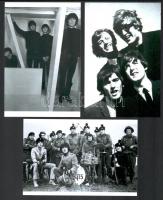 cca 1968 Beatles együttes, Fekete György (1904-1990) budapesti fényképész hagyatékából 3 db mai nagyítás, 15x10 cm