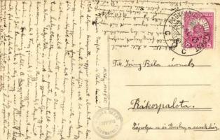 1928 Mezőszentgyörgy (Enying), Nagy Lajos mészáros és hentes üzlete, Czeczey-féle vendéglő (a kép ké...