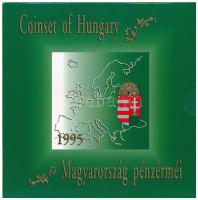 1995. 10f-200Ft (11xklf) forgalmi sor dísztokban, benne 200Ft Ag Deák, Magyarország pénzérméi sorozat T:BU Adamo FO28.2