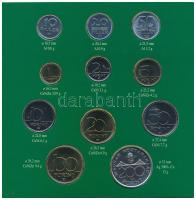 1995. 10f-200Ft (11xklf) forgalmi sor dísztokban, benne 200Ft Ag "Deák", "Magyarorszá...