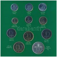 1995. 10f-200Ft (11xklf) forgalmi sor dísztokban, benne 200Ft Ag "Deák", "Magyarorszá...