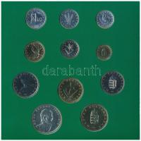 1995. 10f-200Ft (11xklf) forgalmi sor dísztokban, benne 200Ft Ag "Deák", "Magyarorszá...