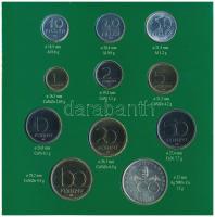 1995. 10f-200Ft (11xklf) forgalmi sor dísztokban, benne 200Ft Ag "Deák", "Magyarorszá...