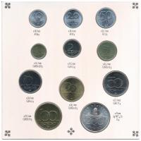 1993. 10f-200Ft (11xklf) forgalmi sor dísztokban, benne 200Ft Ag "MNB", "Magyarország...