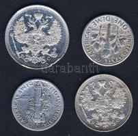 Oroszország 1914. 15k Ag, 20k Ag T:2 ph + USA 1941. 10c Ag "Mercury" (1x) + 1949. 10c Ag &...