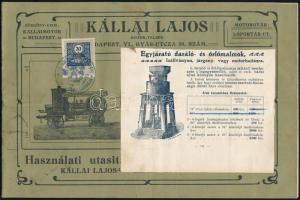 cca 1900 Kállai Lajos malomgépek képes katalógusa. 18 p.