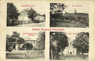 1910 Telkibánya, Aranygomb-Telkibánya; Református és római katolikus templom, szövetkezeti üzlet, Gróf Szapáry László kastélya (EK)