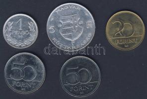 Kis tétel 1939. 1P Ag + 1947. 5Ft Ag "Kossuth" + 2003. 20Ft "Deák" + 2006. 50Ft ...