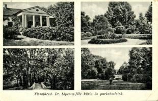 1935 Tiszafüred, Dr. Lipcsey féle kúria és park, kastély (EK)