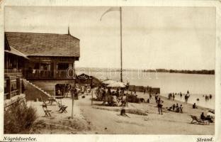 1937 Verőce, Nógrádverőce; Strand, fürdőzők (szakadás / tear)