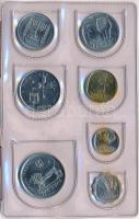 Izrael 1979. 1a-5L (7xklf) Szuvenír a líra periódusból forgalmi sor eredeti tokban T:1 Israel 1979. 1 Agora - 5 Lira (7xdiff) Souvenir from the Lira Period coin set in original case C:UNC