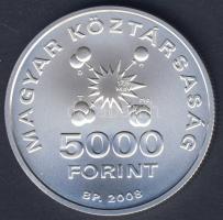 2008. 5000Ft Ag "Teller Ede" T:BU Csak 4000db! Tanúsítvánnyal!