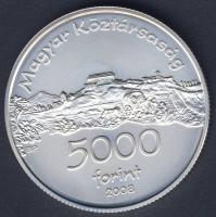 2008. 5000Ft Ag "Siklósi Vár" T:BU Csak 4000db! Tanúsítvánnyal!