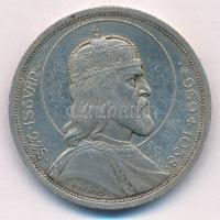 1938. 5P Ag "Szent István" T:1- kis ph. kis patina Adamo P8.1