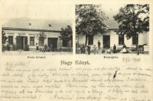 1905 Nagykónyi, postahivatal, községház. (EK)