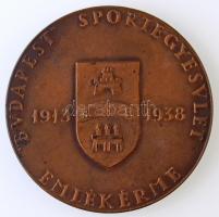 Madarassy Walter (1909-1994) 1938. " 'Budapest' Sportegyesület Emlékérme 1912-1938&qu...