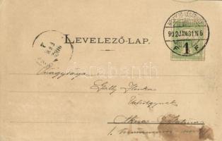 1902 Hódmezővásárhely,  Andrássy út, Grossmann és Fia üzlete. Kiadja Jaeger Nándor  (EK)