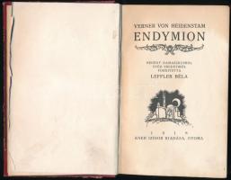 Heidenstam, Verner von: Endymion.  Regény Damaskusról. Ford.: Leffler Béla. Gyoma, 1918, Kner, 1 t.+205+3 p. Félvászon-kötés, kopott borítóval.