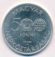 1986. 500Ft Ag "Labdarúgó Világbajnokság - Mexikó 1986" T:BU 
Adamo EM95