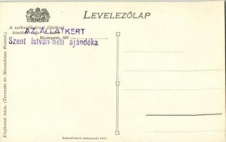 Budapest XIV. Székesfővárosi Állatkert, elefántok háza + "Az Állatkert Szent István-heti ajándé...