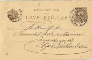 1897 (Vorläufer!) Beckó, Trencsén, Sztrecsnó vár, kastély. Ezredéves Országos Kiállítás / Beckovsky ...