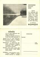 Dömös, Dömösi Diáknyaraltatás kihajtható reklámlapja