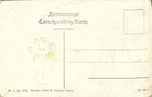 Konjic, Tekija Moschee mit Narenta / Turkish mosque, Neretva riverside. W. L. Bp. 4732.  (worn corne...