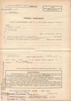 cca 1910-1970 38 db túlnyomórészt okmánybélyeges irat