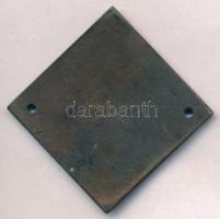 1948. "Magyar Vitorlás Szövetség" fém plakett, kétoldalt furattal rögzítéshez (50x50mm) T:...